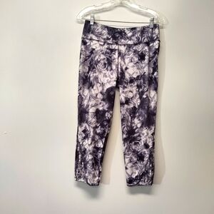 Madden  NYC - women's leggings gym attire - Size: L - black/ grey/white